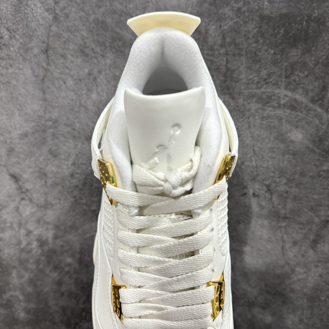 图片[8]-【莞产裁片版本】Air Jordan 4 “Metallic Gold”AJ4米白金扣n品质细节无可挑剔的版本n天花板级别的产物 真心完美好货n原鞋原版开发 原厂磨具和正确版型！n原厂皮料 原楦头 细节同步ZP 外贸首选操作版本 货号：AQ9129-170 尺码：40.5-48.5-莆田鞋批发中心