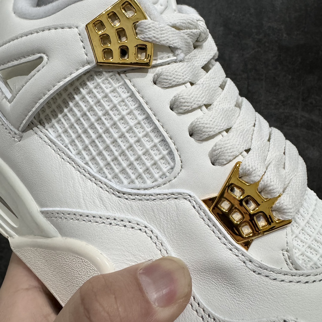 图片[4]-【莞产裁片版本】Air Jordan 4 “Metallic Gold”AJ4米白金扣n品质细节无可挑剔的版本n天花板级别的产物 真心完美好货n原鞋原版开发 原厂磨具和正确版型！n原厂皮料 原楦头 细节同步ZP 外贸首选操作版本 货号：AQ9129-170 尺码：40.5-48.5-莆田鞋批发中心