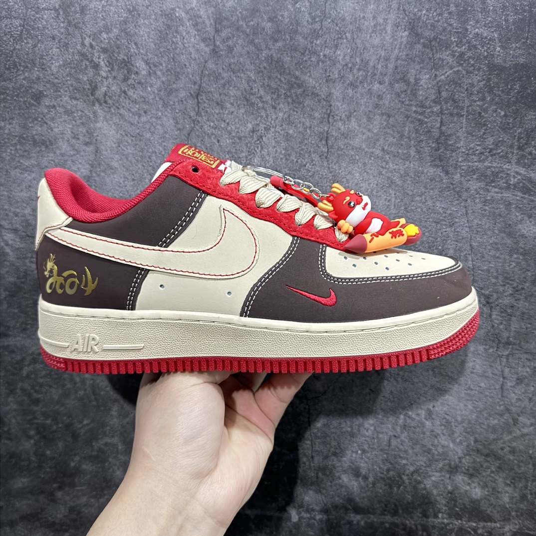 公司级NikeAirForce1Low07龙年限定黄棕红原楦头原纸板打造纯正低帮空军版型专注外贸渠道全掌