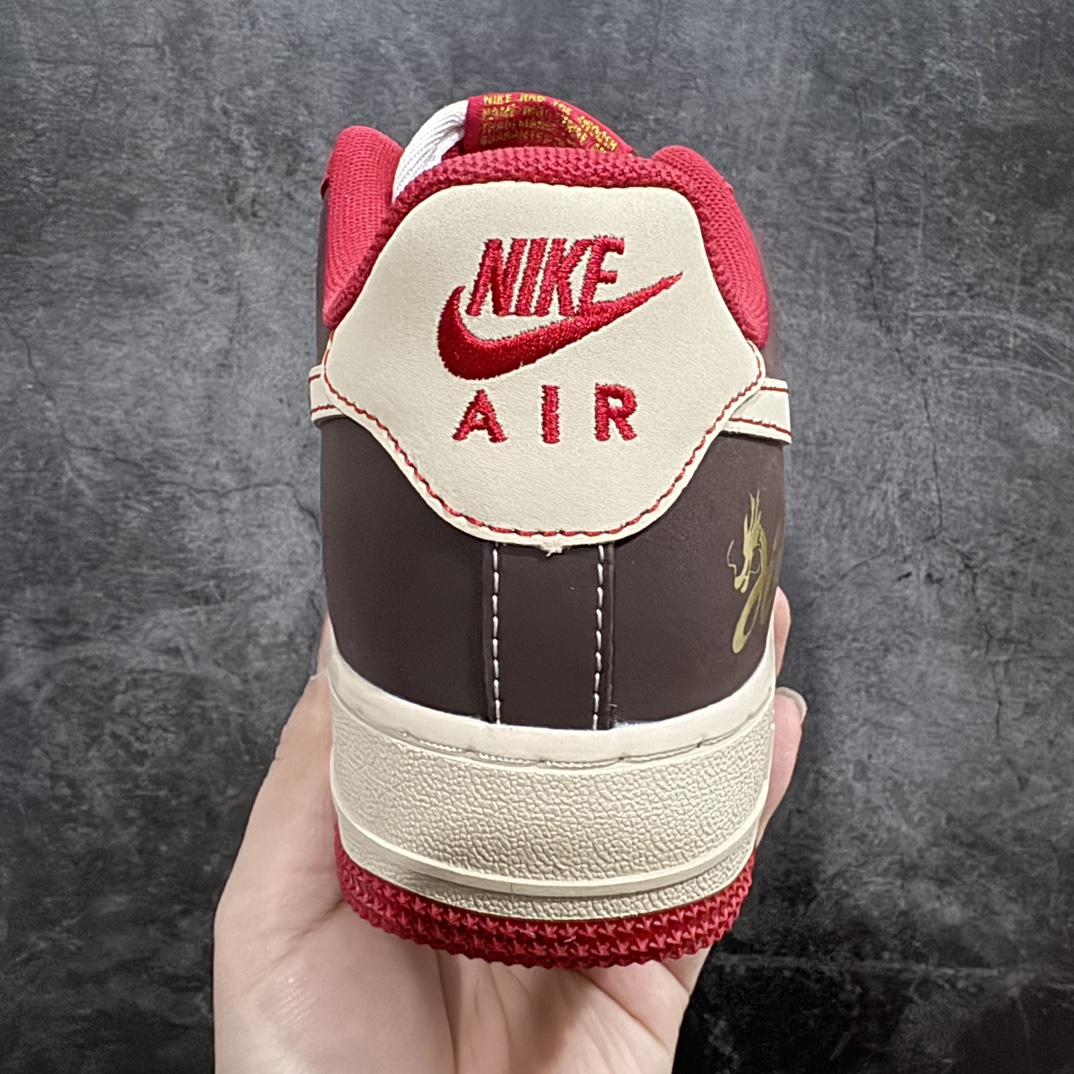 公司级NikeAirForce1Low07龙年限定黄棕红原楦头原纸板打造纯正低帮空军版型专注外贸渠道全掌