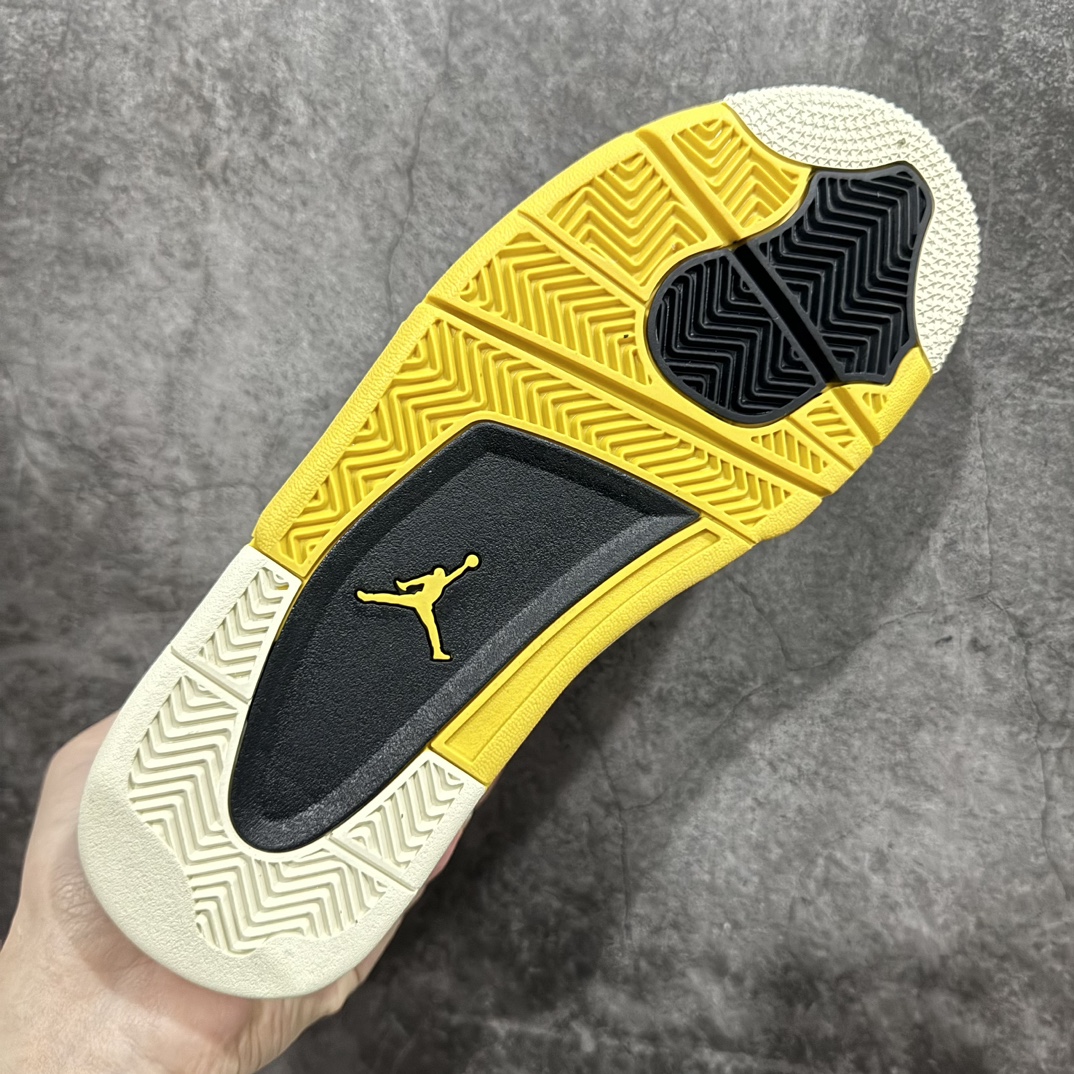 AirJordanAJ4Retro白黄雷公AQ9129-101全新升级改良原鞋原楦原纸板同源开发完美呈现