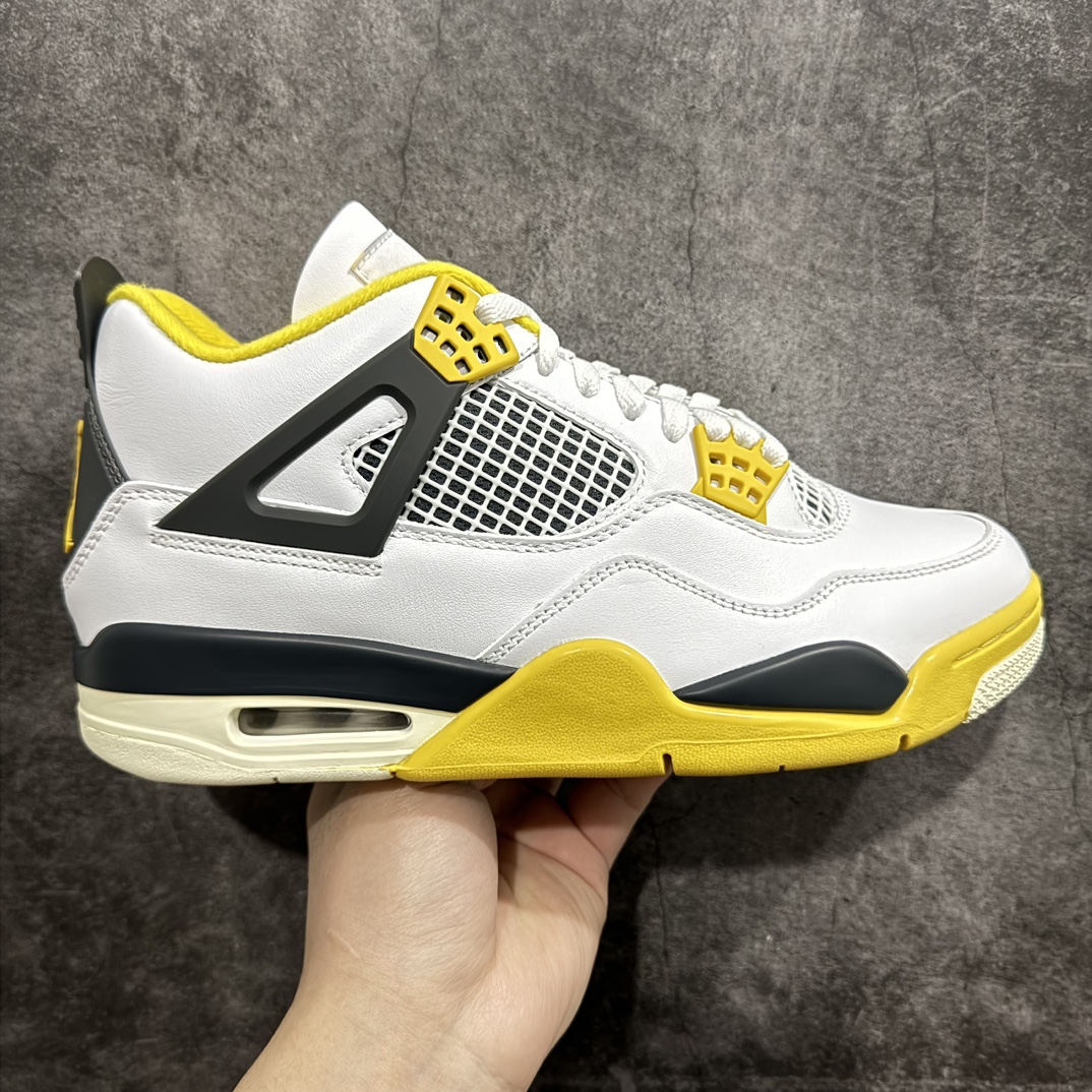 AirJordanAJ4Retro白黄雷公AQ9129-101全新升级改良原鞋原楦原纸板同源开发完美呈现