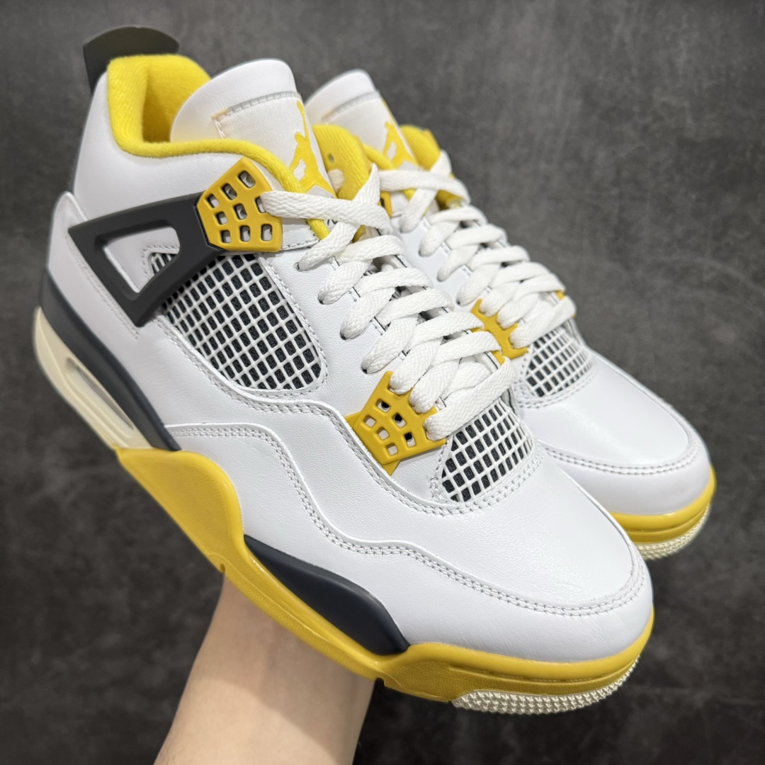 AirJordanAJ4Retro白黄雷公AQ9129-101全新升级改良原鞋原楦原纸板同源开发完美呈现