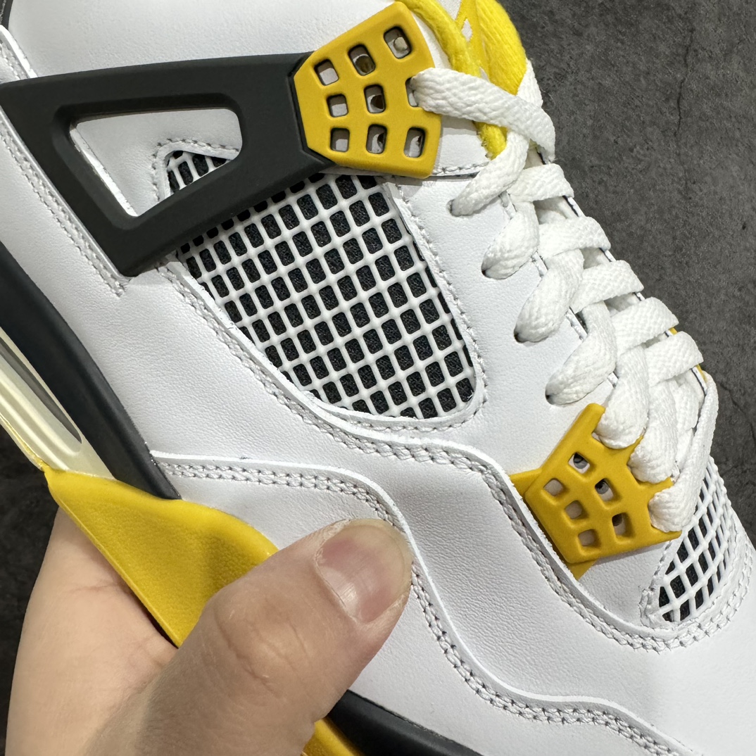 AirJordanAJ4Retro白黄雷公AQ9129-101全新升级改良原鞋原楦原纸板同源开发完美呈现