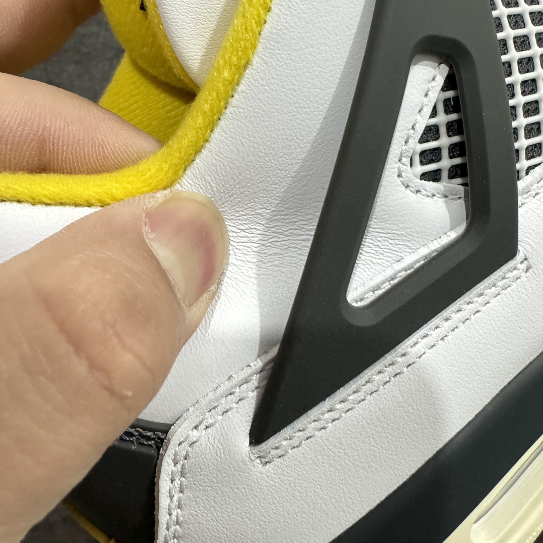 AirJordanAJ4Retro白黄雷公AQ9129-101全新升级改良原鞋原楦原纸板同源开发完美呈现