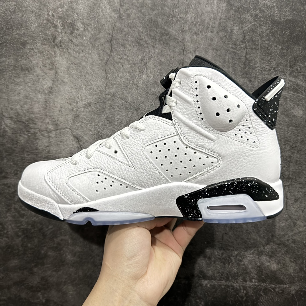 外贸纯原版本AirJordan6Retro“ReverseOreo”6代反转奥利奥白黑原楦原纸板打造最纯