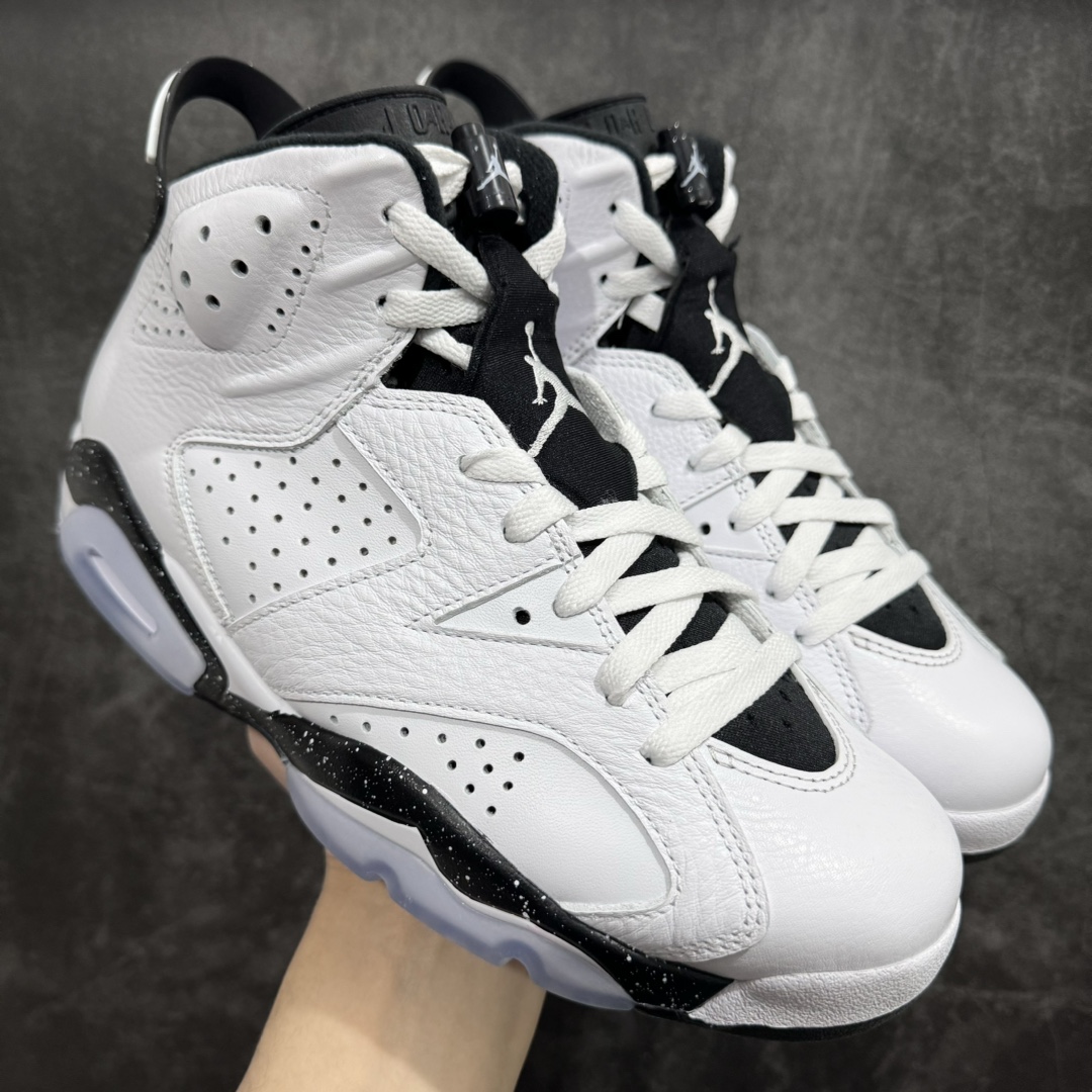 外贸纯原版本AirJordan6Retro“ReverseOreo”6代反转奥利奥白黑原楦原纸板打造最纯