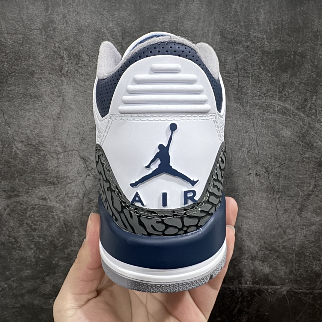 AirJordanAJ3Retro灰蓝CT8532-140全套原纸板楦头开发完美超正版型原厂大底磨具原装