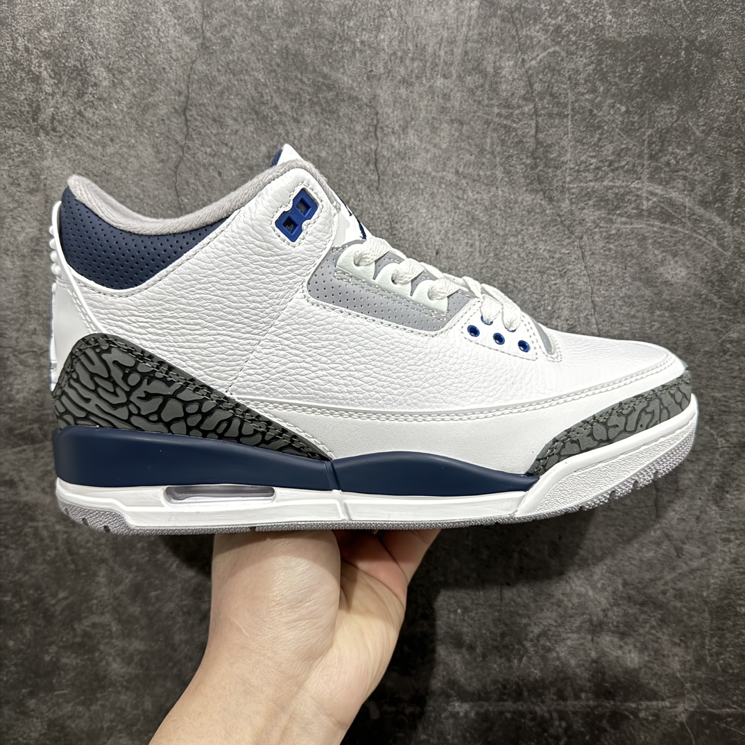 AirJordanAJ3Retro灰蓝CT8532-140全套原纸板楦头开发完美超正版型原厂大底磨具原装