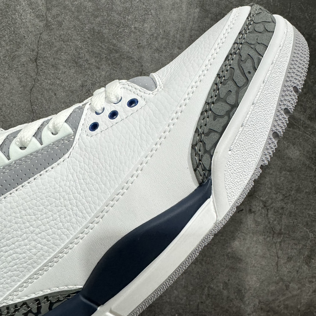 AirJordanAJ3Retro灰蓝CT8532-140全套原纸板楦头开发完美超正版型原厂大底磨具原装