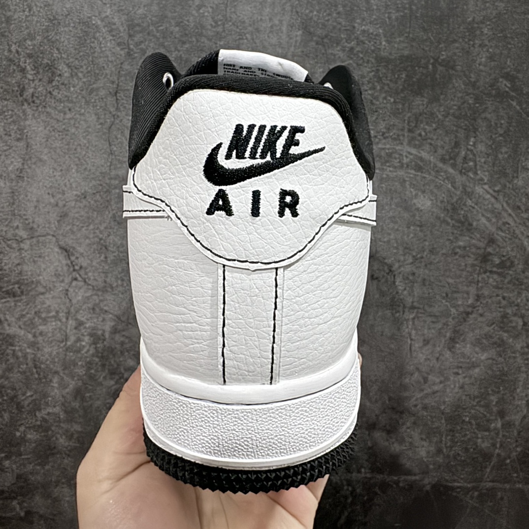 公司级NikeAirForce107Low夏季清凉系列“冰丝黑线”空军一号低帮运动鞋休闲鞋AF1经典纯白