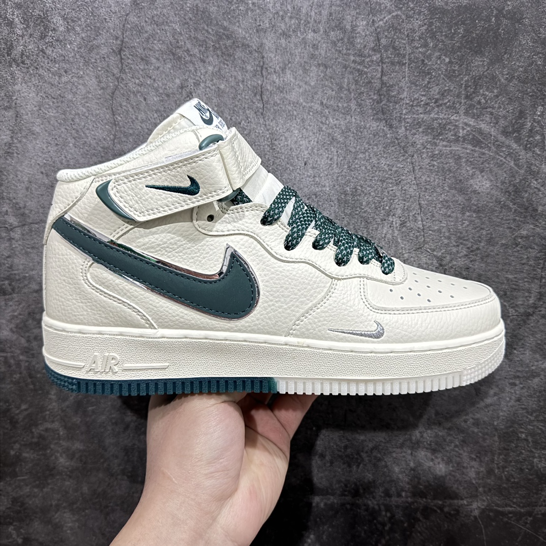 【公司级】Nike Air Force 1 Mid 07 白绿满天星n原楦头原纸板 打造纯正中帮空军版型 专注外贸渠道 全掌内置蜂窝气垫原盒配件 原厂中底钢印、拉帮完美官方货号：XL0236 235 Size：36 36.5 37.5 38 38.5 39 40 40.5 41 42 42.5 43 44 44.5 45-莆田鞋批发中心