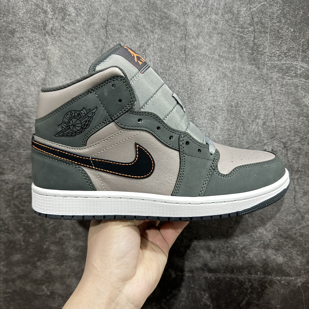 AirJordanAJ1Mid深灰拼接中帮配色FQ8338-017市面中低帮最具代表性版本没有之一口碑大