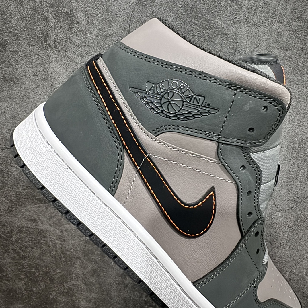 AirJordanAJ1Mid深灰拼接中帮配色FQ8338-017市面中低帮最具代表性版本没有之一口碑大