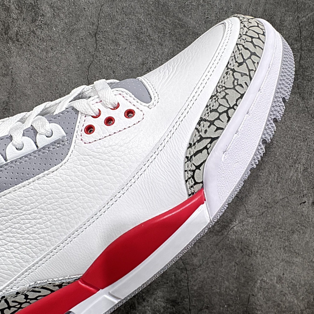 图片[6]-【原厂版】Air Jordan AJ 3 OG ”Fire Red”白红“元年复刻”aj3新火焰红 DN3707-160nn原纸板楦头开发 原厂皮料完美版型 一比一鞋头弧度高度鞋身弧度数据细节工艺流程均保持原鞋一致原厂TPU网格鞋带扣 正确内里网布菱角分明不变形无多余毛边 柔软性质感一致于原鞋原厂织唛标 原厂飞人电绣工艺 印刷中底布 四线拉帮米色美纹纸贴合固定 进口港宝加持 后跟自然饱满 尺码：40 40.5 41 42 42.5 43 44 44.5 45 46 47.5-莆田鞋批发中心