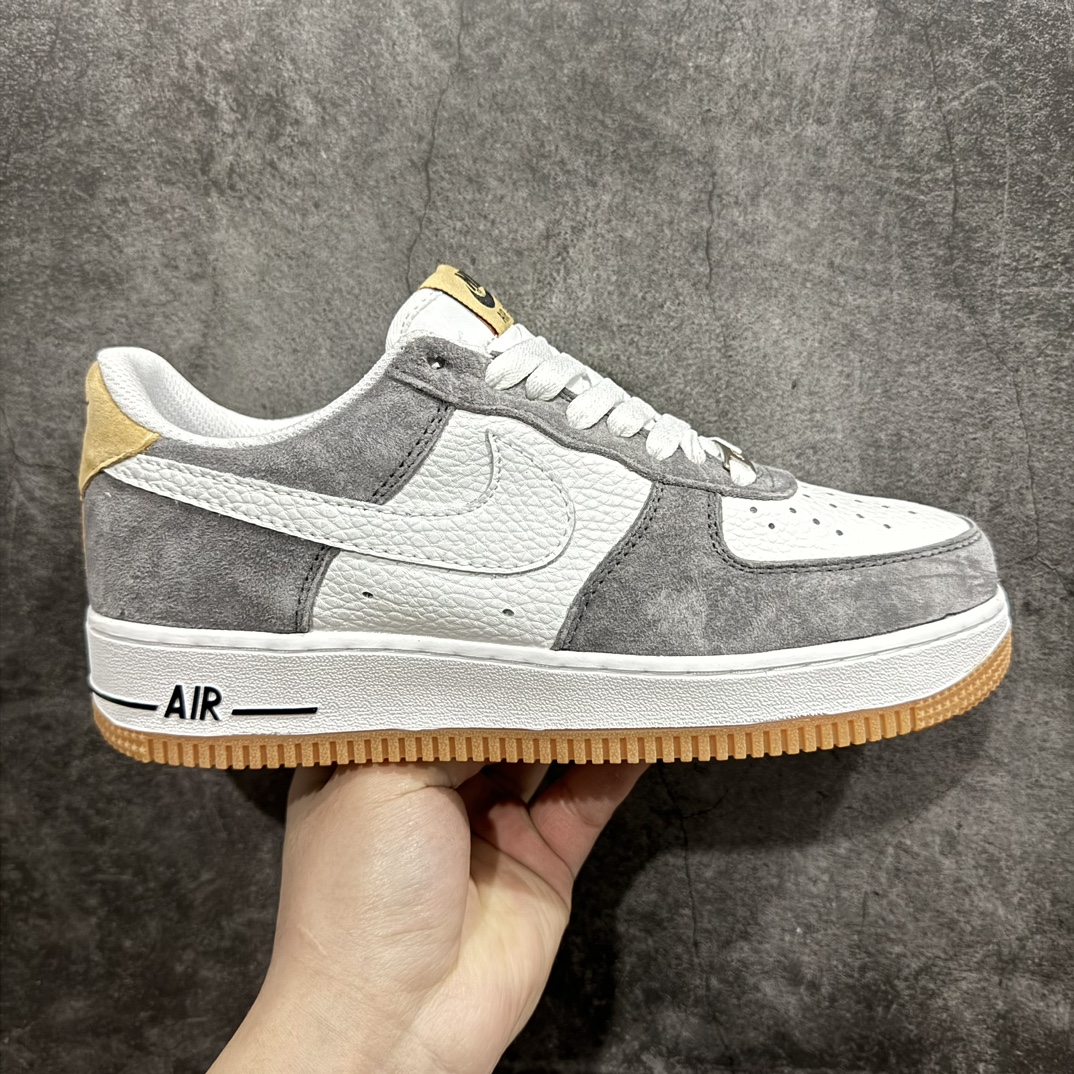 【公司级】Nk Air Force 1\’07 Low 灰黄 麂皮 空军一号低帮休闲板鞋 DE0099-005n#原厂麂皮 原楦原纸板 纯正版型 高清洁度 内置全掌气垫 尺码：36 36.5 37.5 38 38.5 39 40 40.5 41 42 42.5 43 44 44.5 45-莆田鞋批发中心