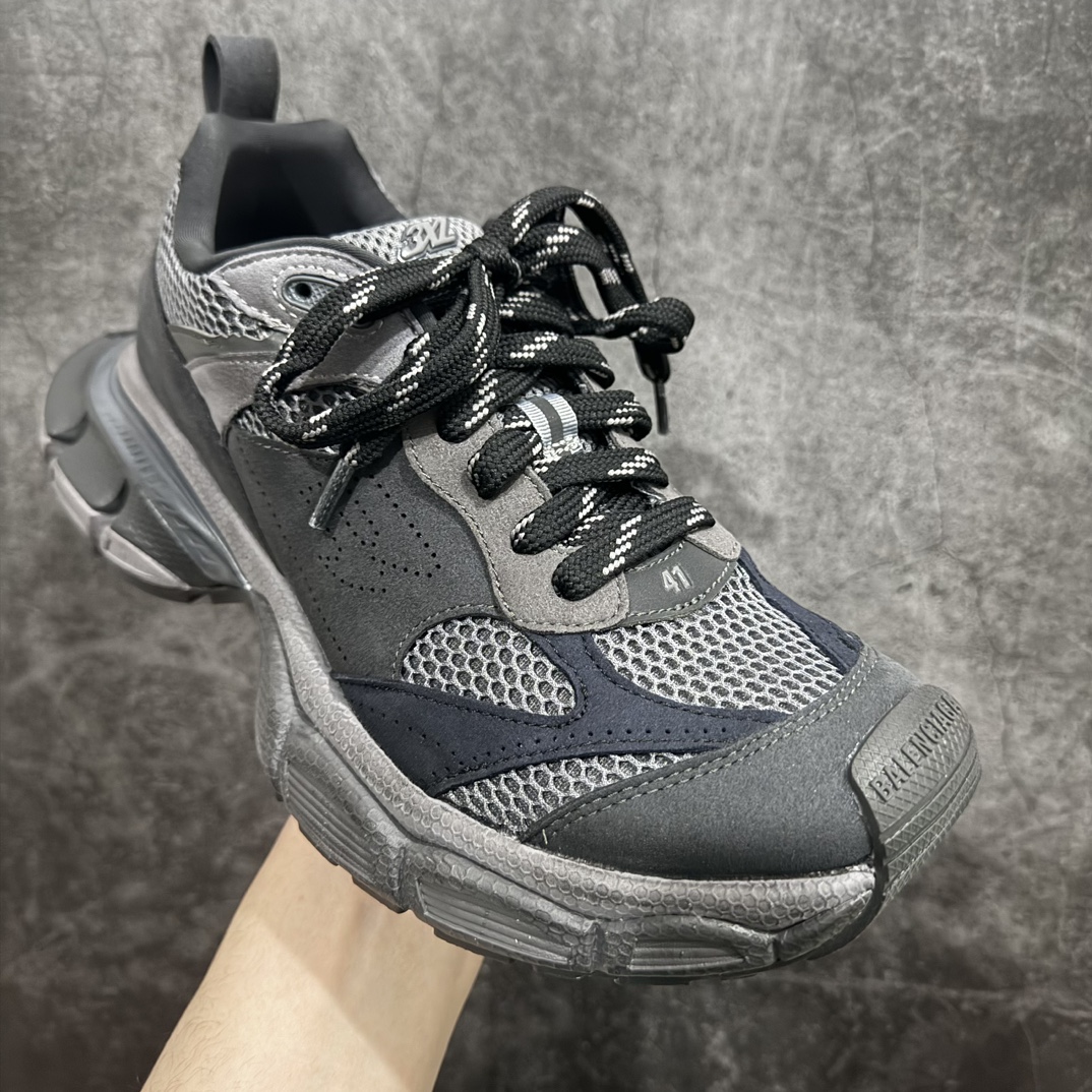 纯原BALENCIAGA3XLSneakers巴黎世家十代升级版网布系带低帮走秀复古老爹鞋全套原纸板楦头