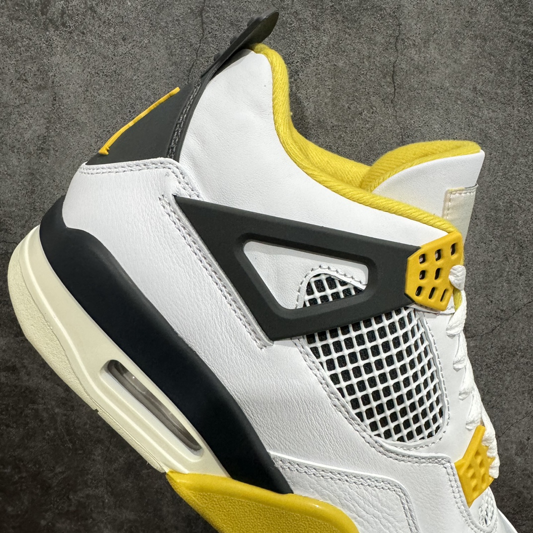 AirJordanAJ4Retro白黄雷公AQ9129-101老牌AJ大厂出品原纸板楦头开发原厂特供皮料