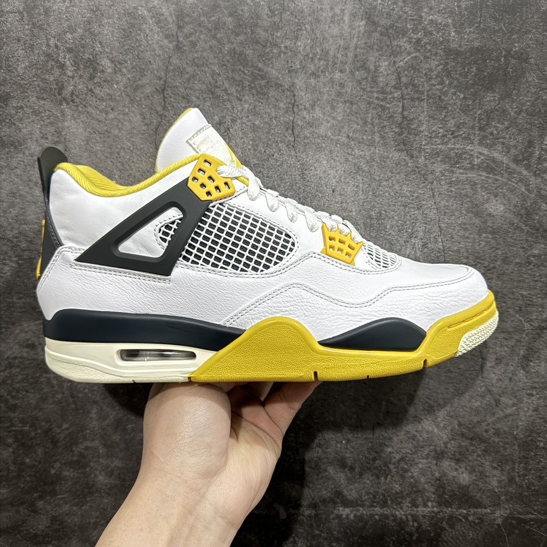 AirJordanAJ4Retro白黄雷公AQ9129-101老牌AJ大厂出品原纸板楦头开发原厂特供皮料