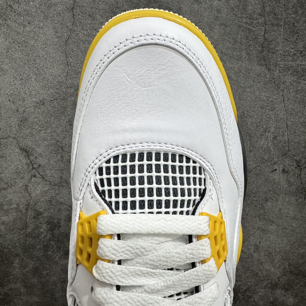 AirJordanAJ4Retro白黄雷公AQ9129-101老牌AJ大厂出品原纸板楦头开发原厂特供皮料