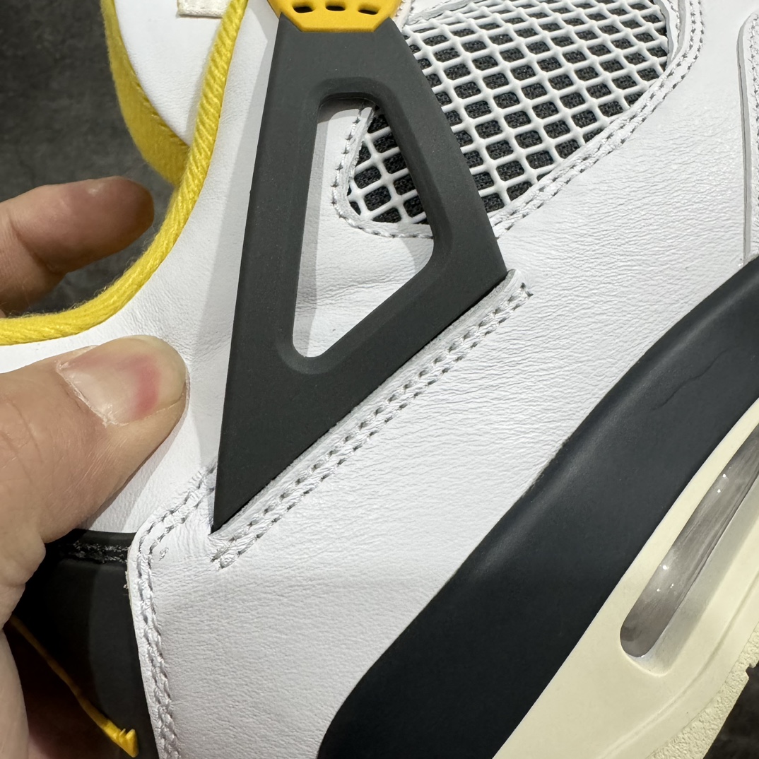 AirJordanAJ4Retro白黄雷公AQ9129-101老牌AJ大厂出品原纸板楦头开发原厂特供皮料