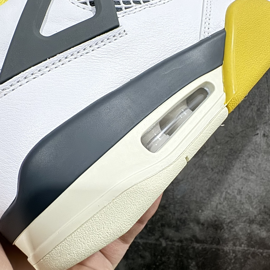 AirJordanAJ4Retro白黄雷公AQ9129-101老牌AJ大厂出品原纸板楦头开发原厂特供皮料