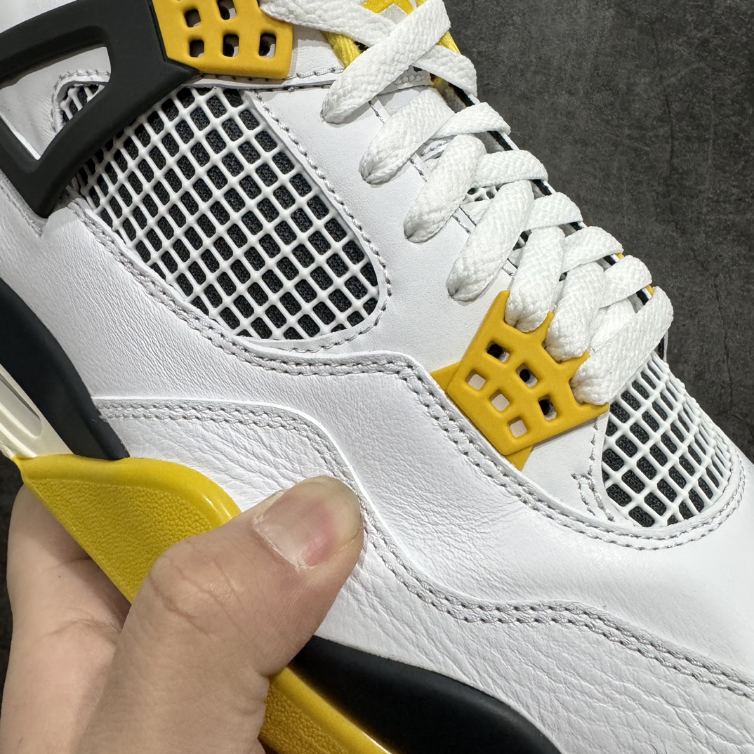 AirJordanAJ4Retro白黄雷公AQ9129-101老牌AJ大厂出品原纸板楦头开发原厂特供皮料