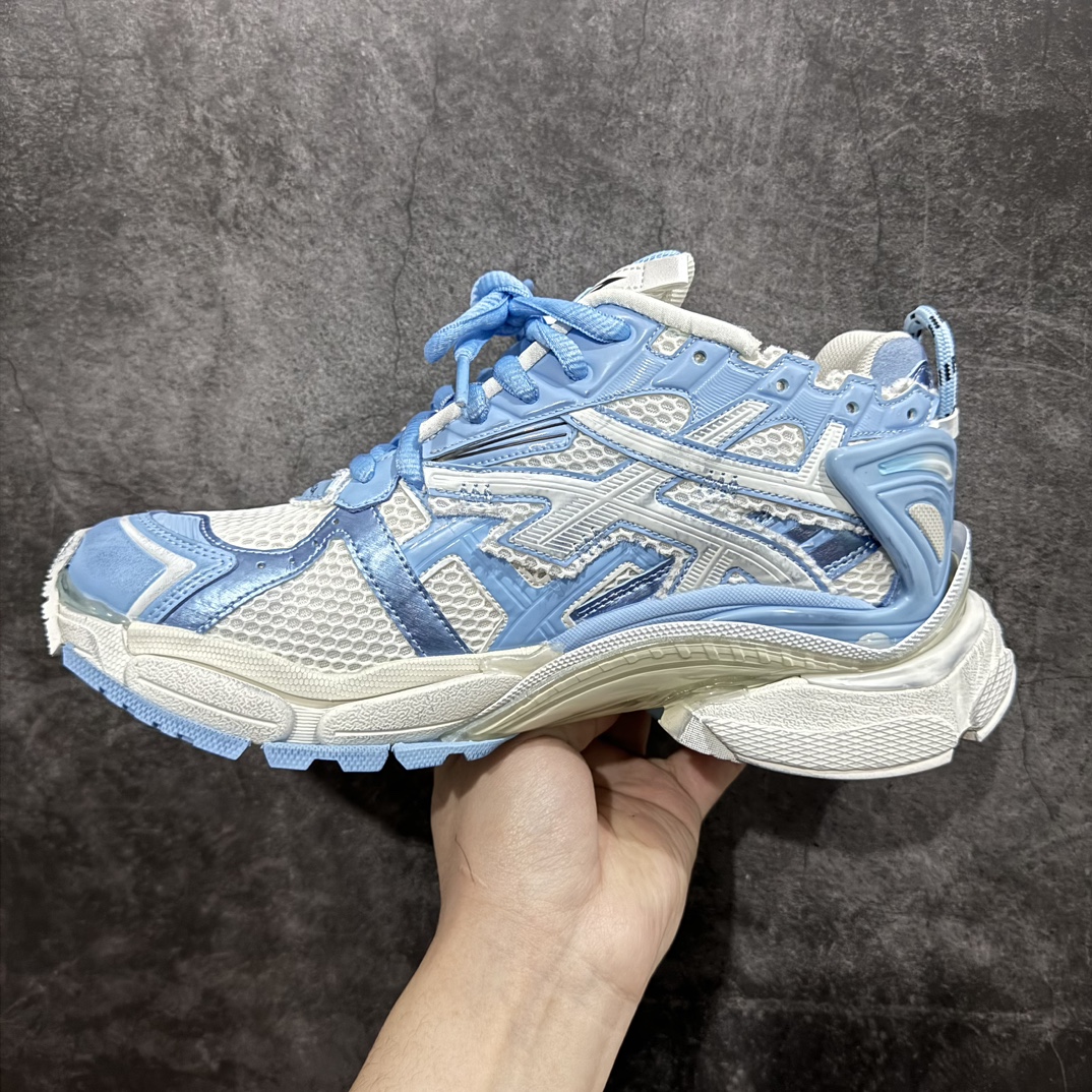 图片[2]-【XA版本】Balenciaga Runer 巴黎世家7代 破坏风 手工做旧款复古老爹鞋 白蓝做旧nn全新版本出货 核心配合工厂优势供应市场最优品质 鞋型细节做旧等都好于市场版本n不但比市场货好 而且比市场货便宜💪🏻n原厂点胶工艺同步原鞋 区别市面所有版本n非市面所有固定TPU，原厂订制胶棒 一切细节高端还原  ，欢迎挑刺💪🏻 尺码：35-46-莆田鞋批发中心