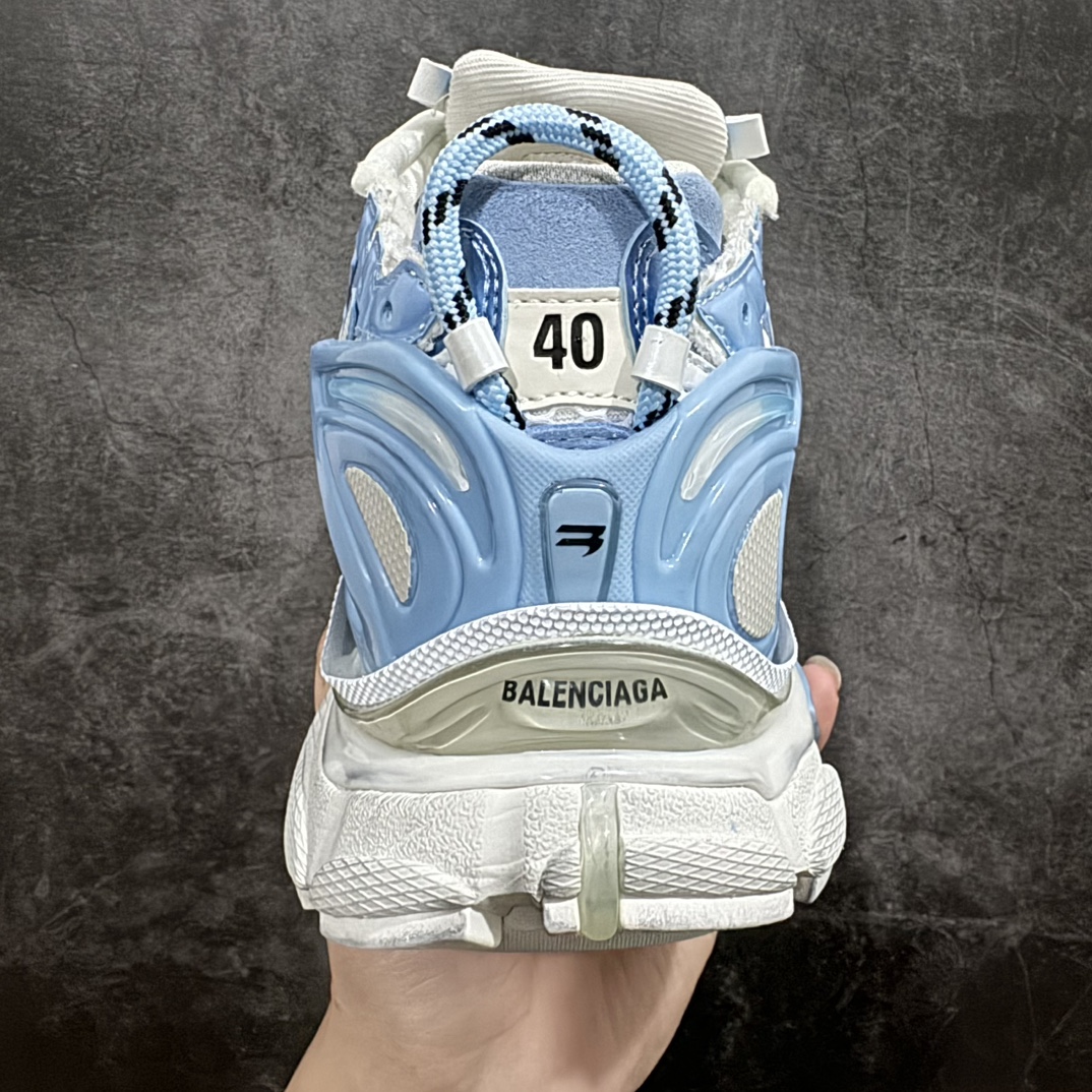 图片[4]-【XA版本】Balenciaga Runer 巴黎世家7代 破坏风 手工做旧款复古老爹鞋 白蓝做旧nn全新版本出货 核心配合工厂优势供应市场最优品质 鞋型细节做旧等都好于市场版本n不但比市场货好 而且比市场货便宜💪🏻n原厂点胶工艺同步原鞋 区别市面所有版本n非市面所有固定TPU，原厂订制胶棒 一切细节高端还原  ，欢迎挑刺💪🏻 尺码：35-46-莆田鞋批发中心