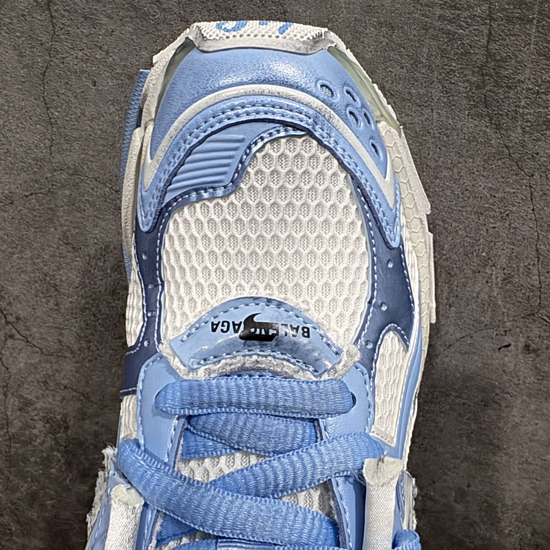 图片[5]-【XA版本】Balenciaga Runer 巴黎世家7代 破坏风 手工做旧款复古老爹鞋 白蓝做旧nn全新版本出货 核心配合工厂优势供应市场最优品质 鞋型细节做旧等都好于市场版本n不但比市场货好 而且比市场货便宜💪🏻n原厂点胶工艺同步原鞋 区别市面所有版本n非市面所有固定TPU，原厂订制胶棒 一切细节高端还原  ，欢迎挑刺💪🏻 尺码：35-46-莆田鞋批发中心