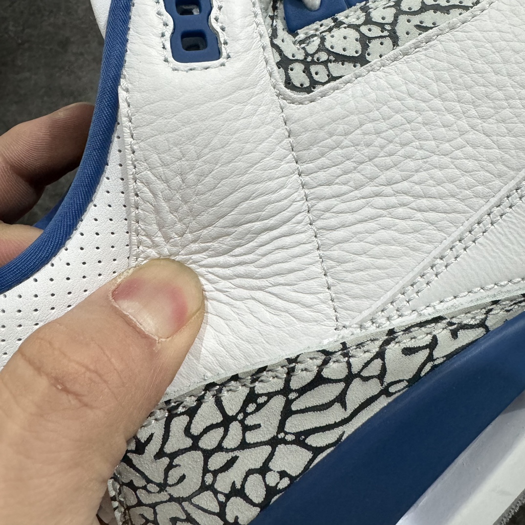 AirJordanAJ3OG白蓝奇才CT8532-148原纸板楦头开发原厂皮料完美版型一比一鞋头弧度高度