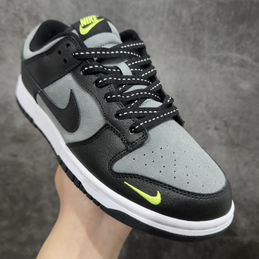 本地纯原Z版NikeSBDunkLow黑灰绿纯原大厂出品极力推荐顶级版本原装头层材料独家版型蒸餾加工帶來