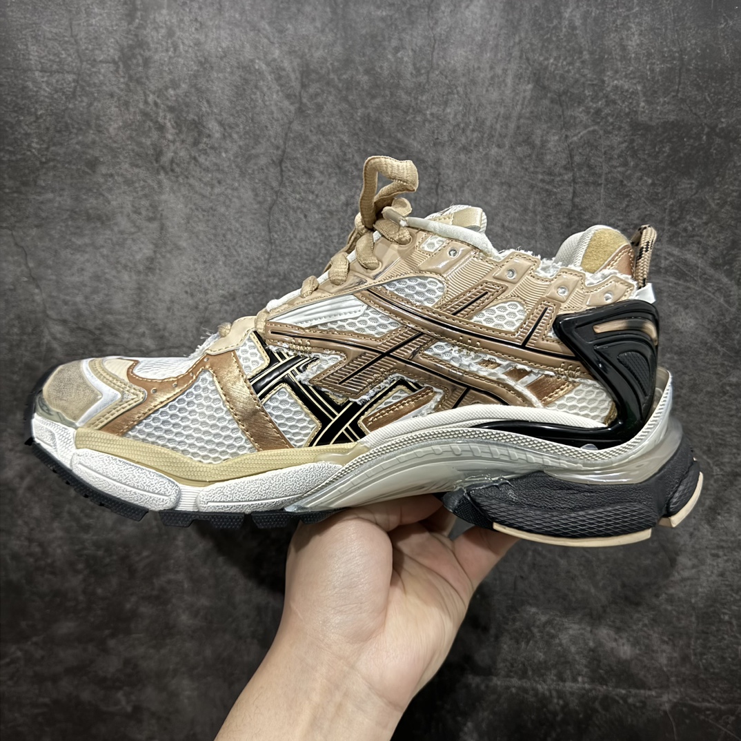 图片[2]-【XA版本】Balenciaga Runer 巴黎世家7代 破坏风 手工做旧款复古老爹鞋 金色做旧nn全新版本出货 核心配合工厂优势供应市场最优品质 鞋型细节做旧等都好于市场版本n不但比市场货好 而且比市场货便宜💪🏻n原厂点胶工艺同步原鞋 区别市面所有版本n非市面所有固定TPU，原厂订制胶棒 一切细节高端还原  ，欢迎挑刺💪🏻 尺码：35-46 编码：DF490520-鞋库