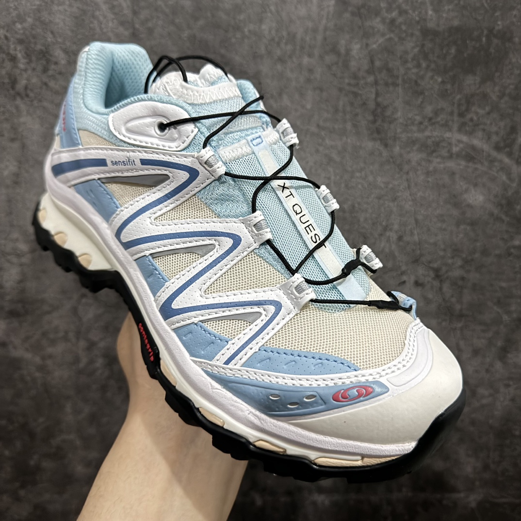 320 【巅峰版】Salomon XT-QUEST ADV 萨洛蒙情侣款户外机能鞋 白蓝色