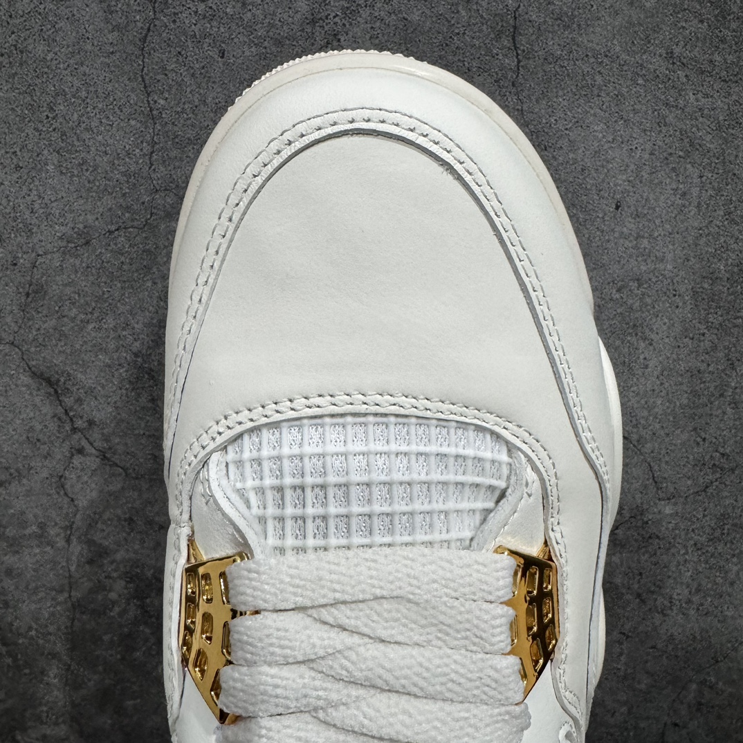 图片[5]-【GX巅峰版】Air Jordan 4 “Metallic Gold”AJ4米白金扣 金属白n原鞋开发原楦原纸板同源开发 完美呈现乔4的版型 内侧正确双色网格 还原细节 原厂皮料 正确气垫颜色 正确网格工艺 正确拉帮工艺 全鞋原装材料制作 原档案原模具打造 支持全方位与正品对比SIZE：40.5 41 42 42.5 43 44 44.5 45 46 47.5 48.5 编码：AS370400-莆田鞋批发中心