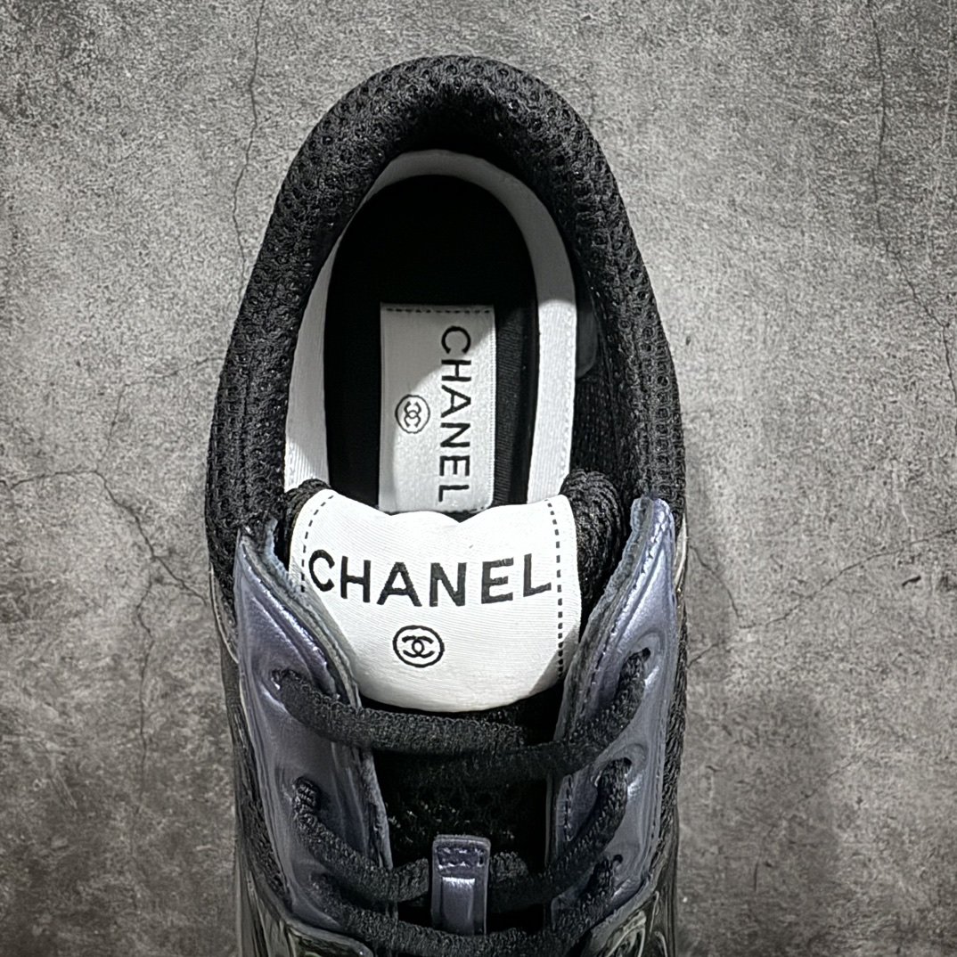 全新海淘代购版Chanel香奈儿运动鞋金角银角大王小香爆款运动鞋纯黑色全套专柜包装市场最顶级版本没有之一