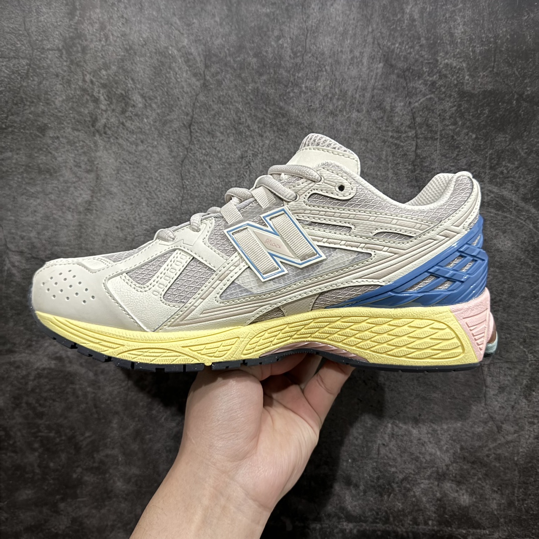 纯原版NewBalanceM1906系列米兰黄M1906NC鞋侧N字Logo装饰有N-Lock字样编织材