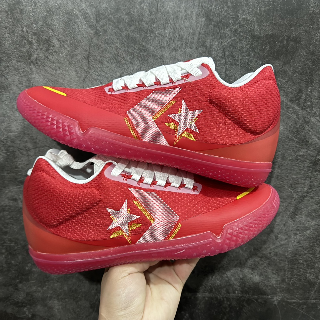 本地K版纯原ConverseAllStarBBEvo白红鸳鸯匡威实战篮球鞋货号168789C嵌入式NIK