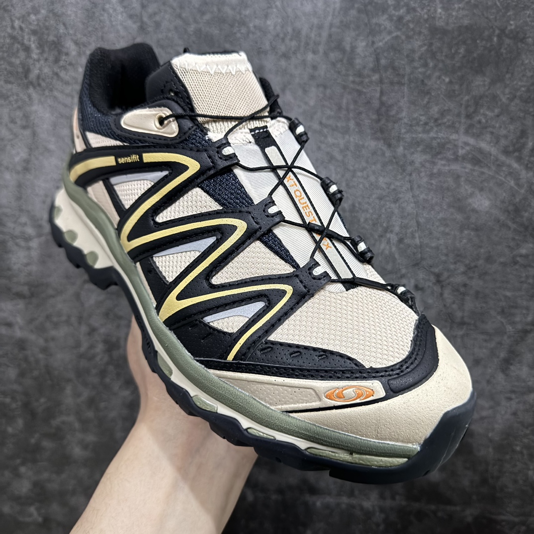 W1版本SalomonXT-QUESTGTX萨洛蒙情侣款户外机能鞋米褐色解构经典户外产品将初代XT系列越