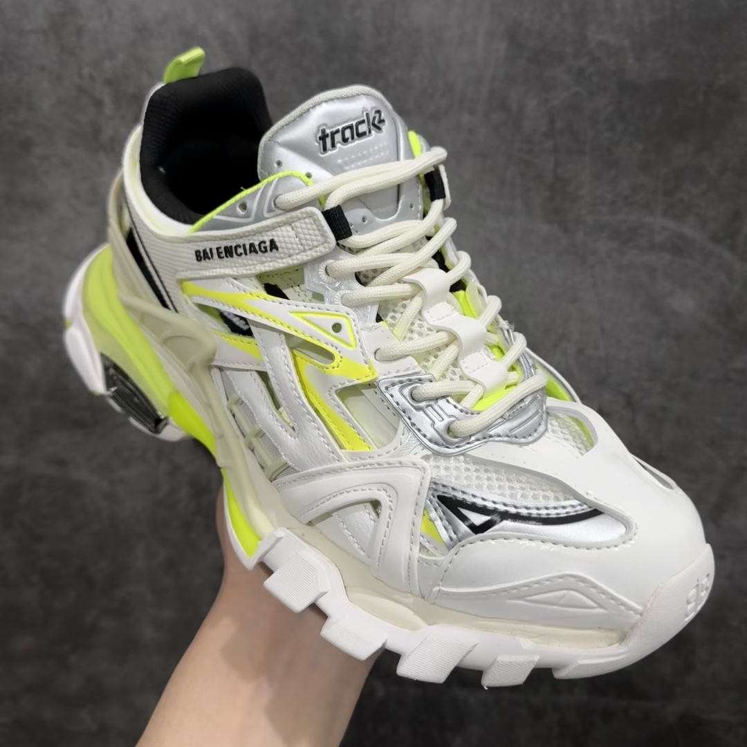 VG升级版BALENCIAGATrack2.0巴黎世家四代复古老爹鞋白黑红绝对的目前市场最好的版本版型细