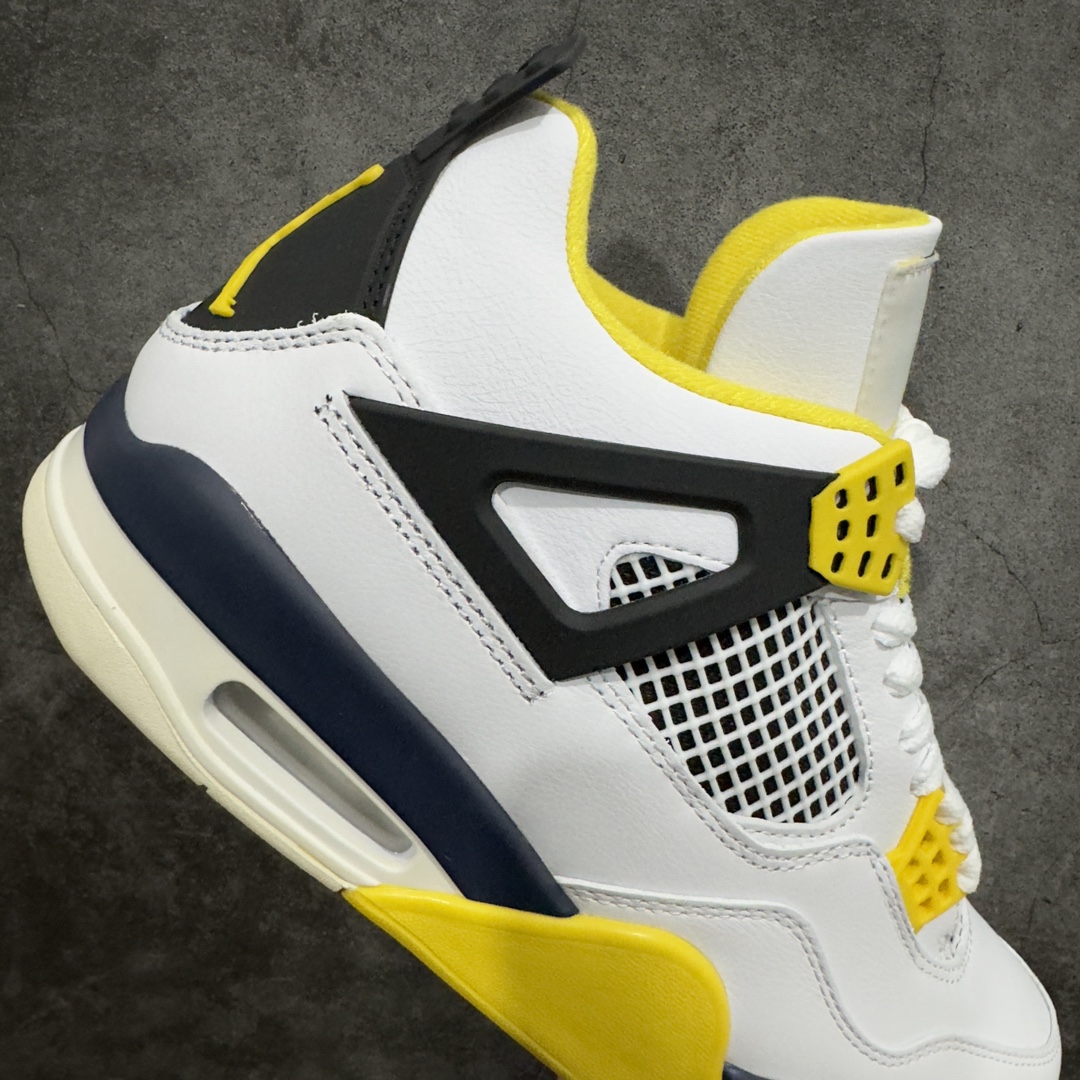 图片[7]-【GX巅峰版】Air Jordan AJ4 Retro 白黑黄扣 AQ9129-101nn原鞋开发原楦原纸板同源开发 完美呈现乔4的版型 内侧正确双色网格 还原细节 原厂皮料 正确气垫颜色 正确网格工艺 正确拉帮工艺 全鞋原装材料制作 原档案原模具打造 支持全方位与正品对比SIZE：36 36.5 37.5 38 38.5 39 40 40.5 41 42 42.5 43 44 44.5 45 46 47.5 48.5 编码：AS370400-莆田鞋批发中心