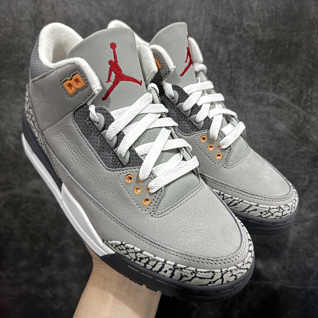 【X版纯原】Air Jordan 3 Retro \”Cool Grey\” 狼灰 AJ3 酷灰 小恐惧CT8532-012nn此配色市场最优版本n全鞋使用原厂材料 麂皮鞋面正确磨砂质感爆裂纹 完美鞋型到位 尺码：40 40.5 41 42 42.5 43 44 44.5 45 46 47.5 编码：X10460480-鞋库