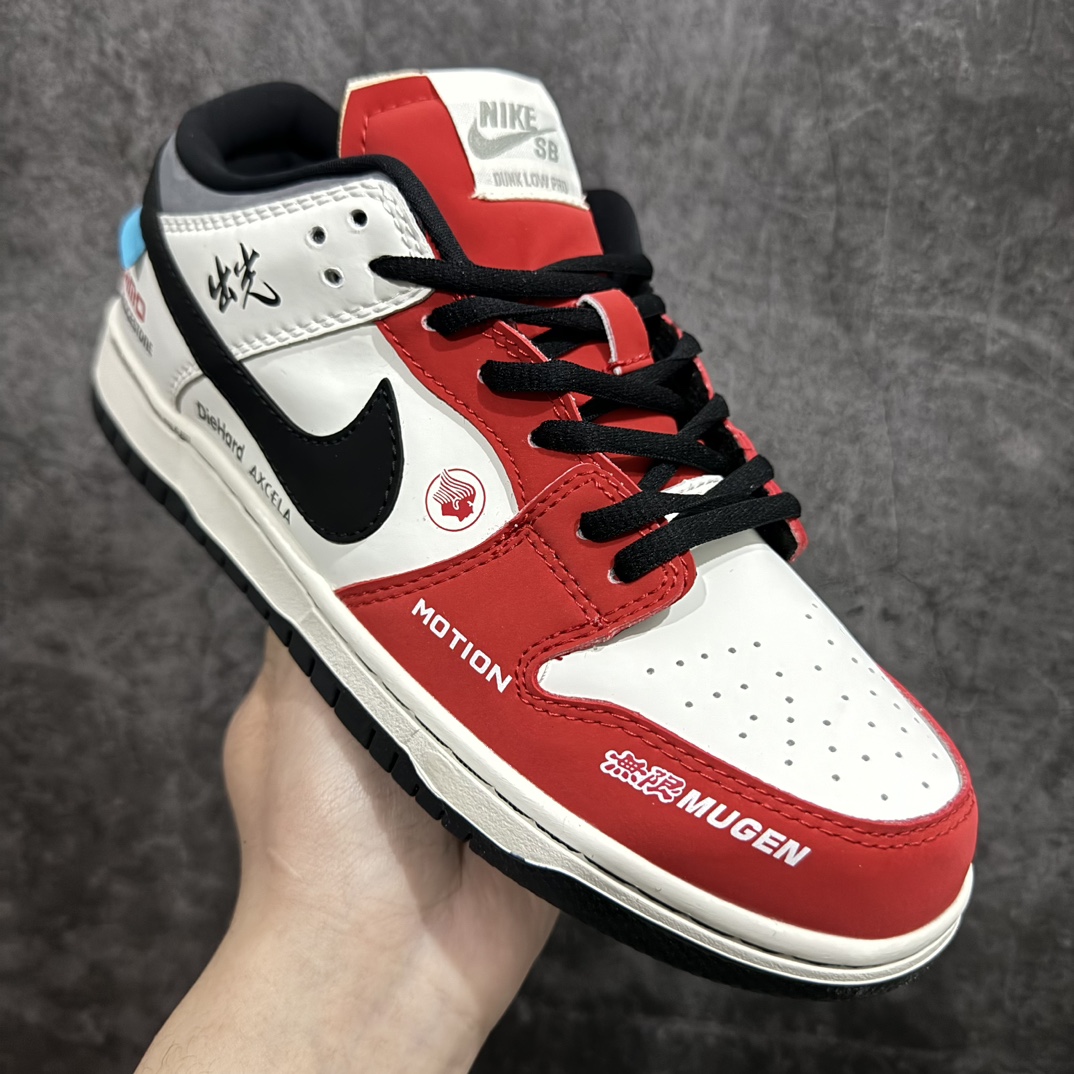 本地海外定制版NikeDunkSB系列机车白红DD1391-610NikeDunkSBLow防滑耐磨轻便