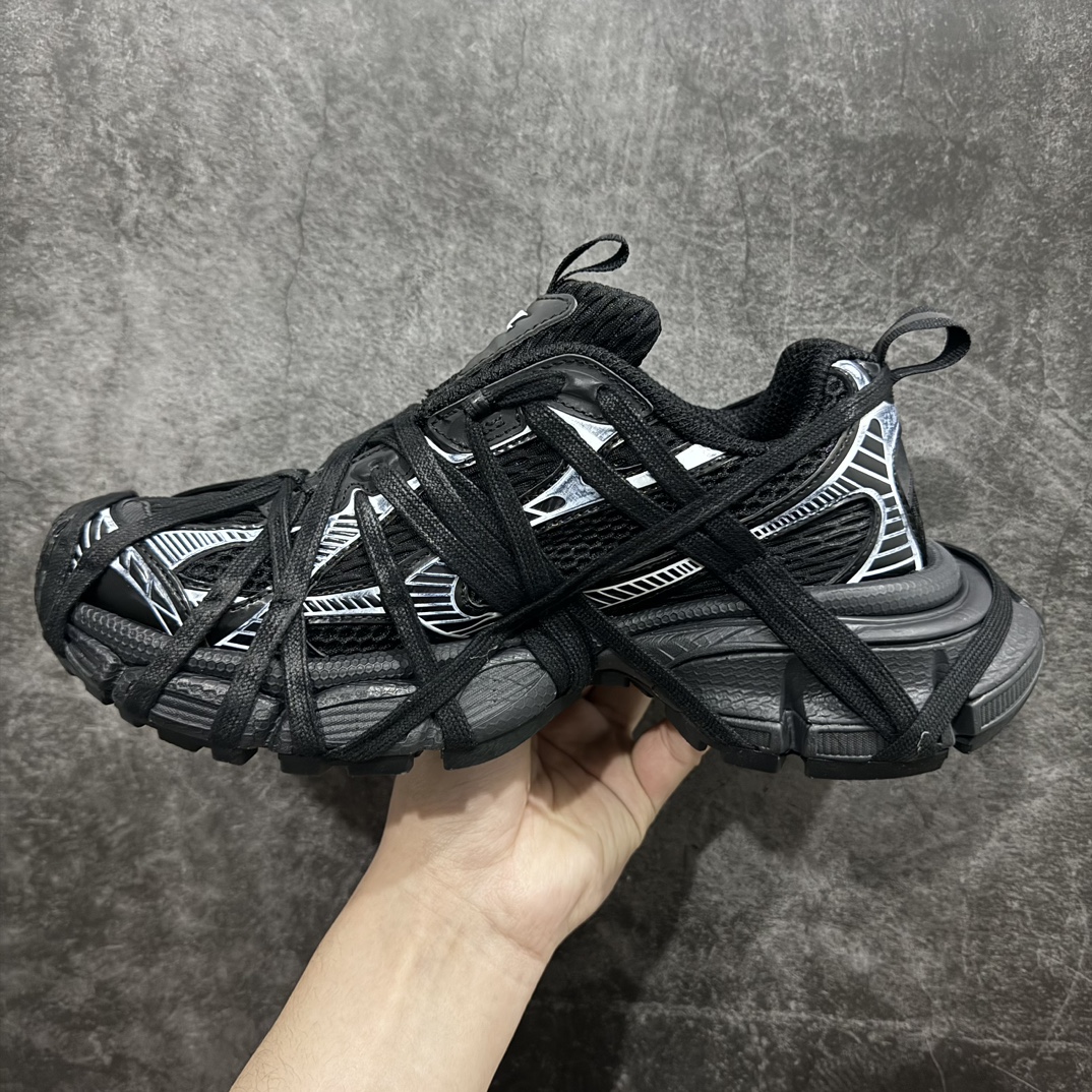 巴黎世家户外概念鞋BalenciagaSneakerTess十代B款黑白独家纯原版本细节精准对位官方私模