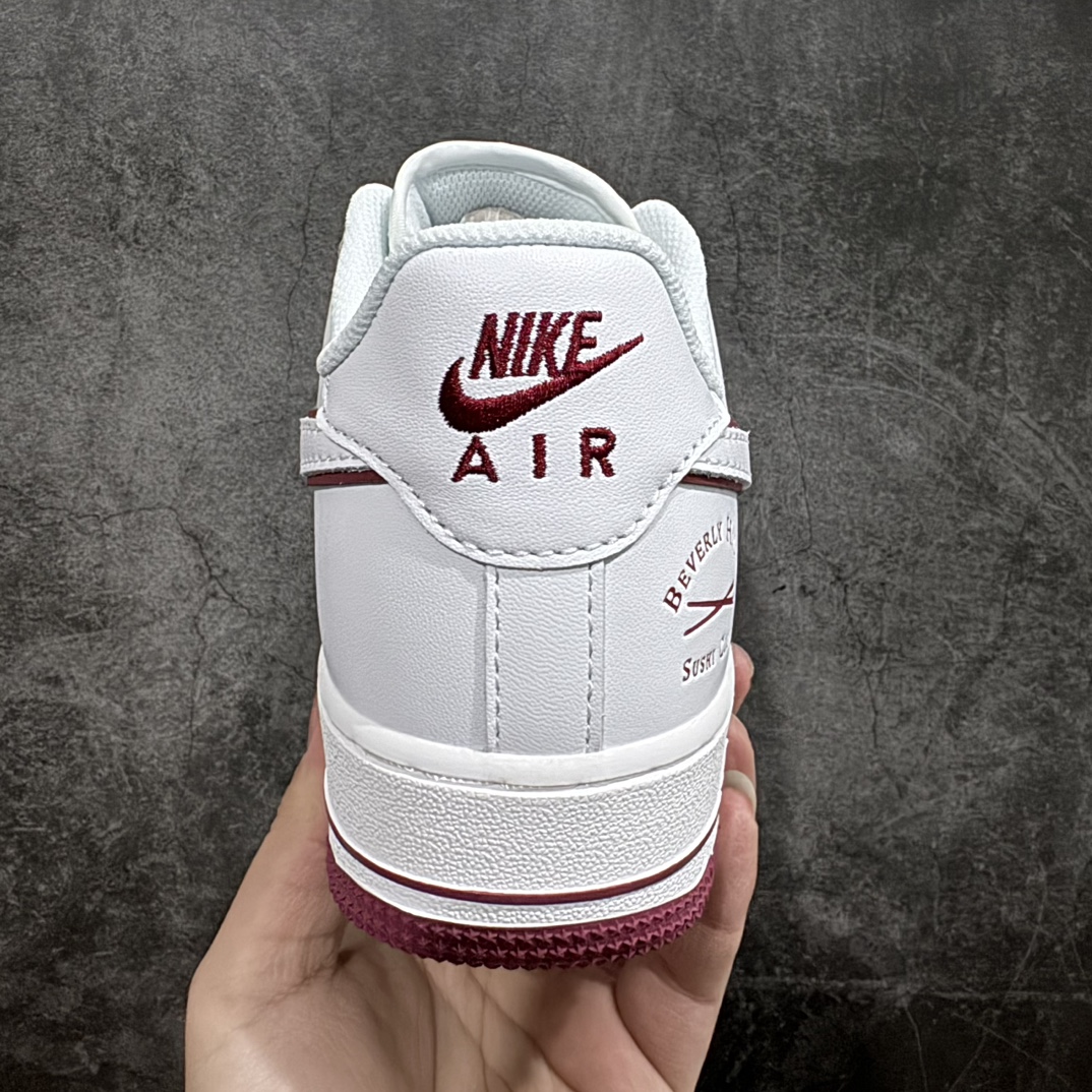 公司级NikeAirForce1Low07白酒红满天星原楦头原纸板打造纯正低帮空军版型专注外贸渠道全掌内