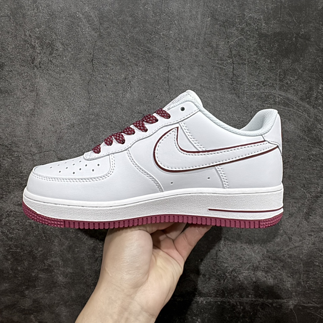 公司级NikeAirForce1Low07白酒红满天星原楦头原纸板打造纯正低帮空军版型专注外贸渠道全掌内