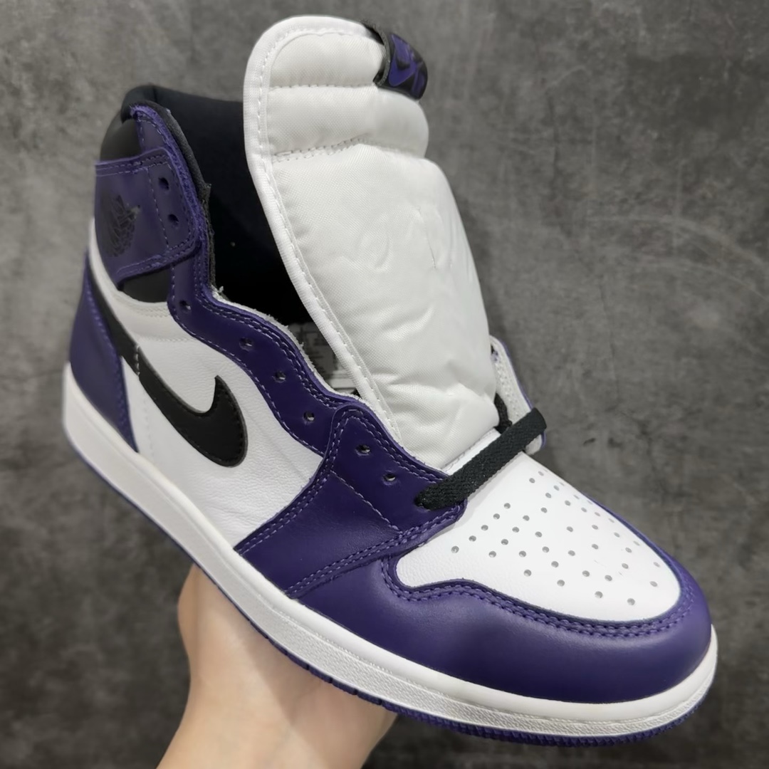 AirJordanAJ1RetroHigh白紫脚趾555088-500全码补齐全套原纸板楦头开发原厂特供