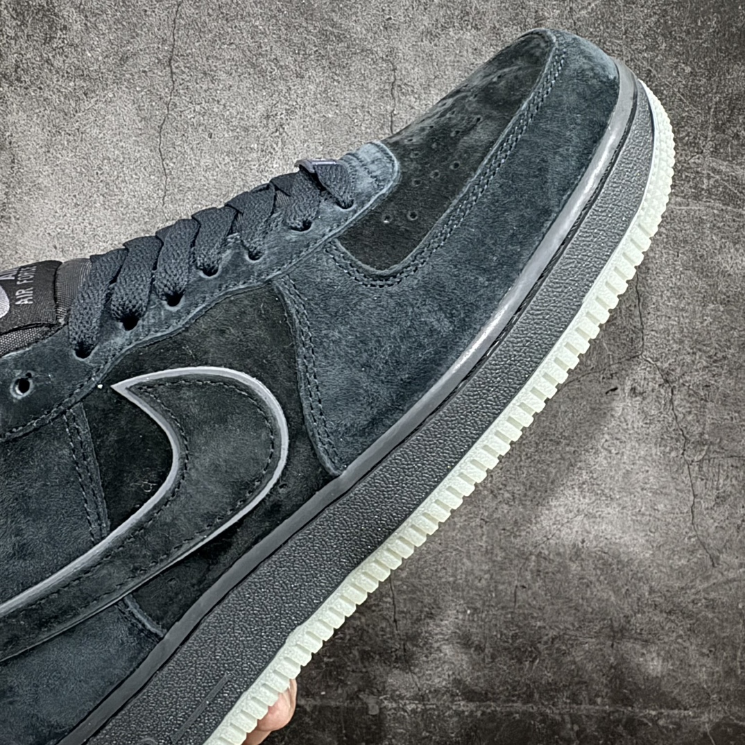 公司级NikeAirForce1Low07路飞黑灰原楦头原纸板打造纯正低帮空军版型专注外贸渠道全掌内置蜂