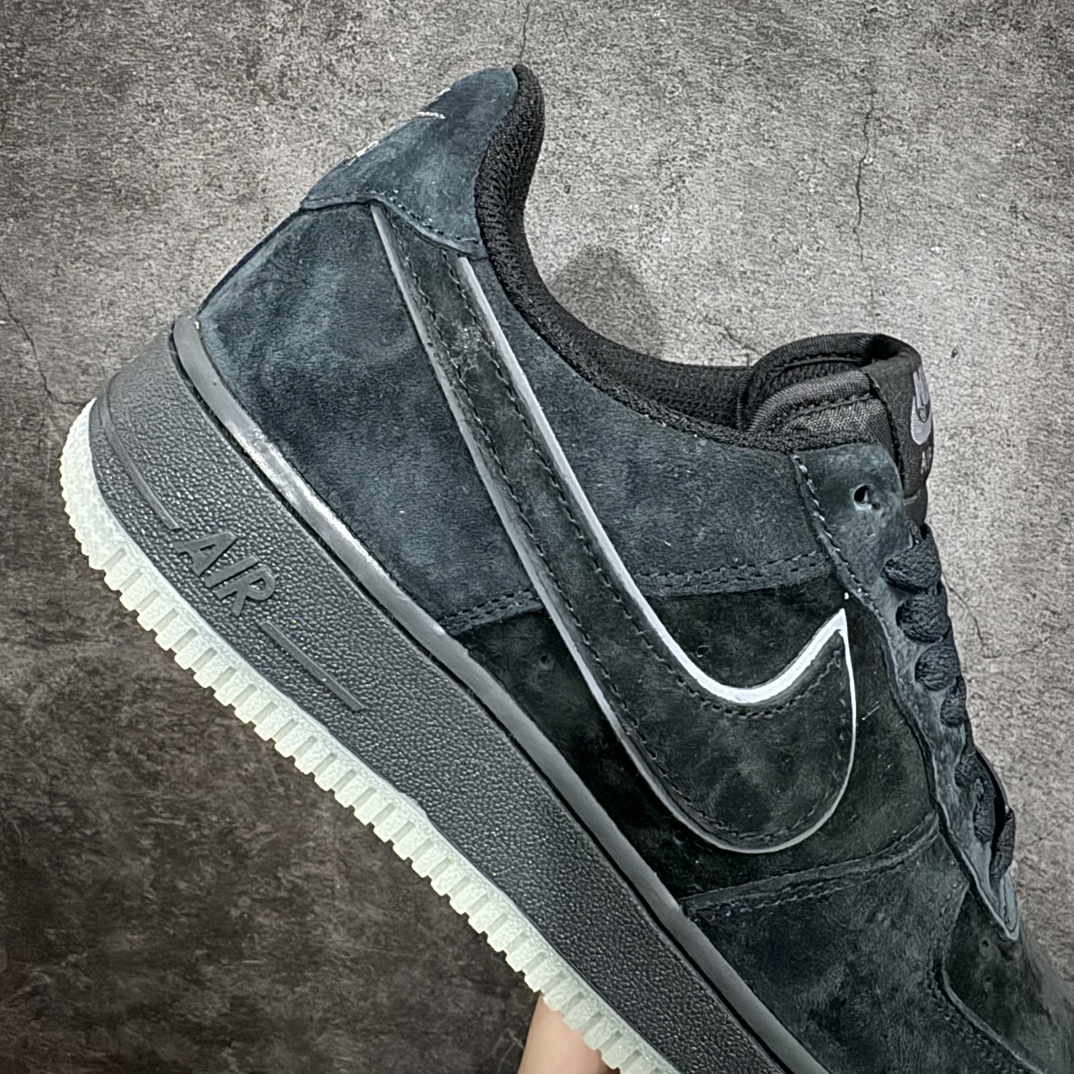 公司级NikeAirForce1Low07路飞黑灰原楦头原纸板打造纯正低帮空军版型专注外贸渠道全掌内置蜂