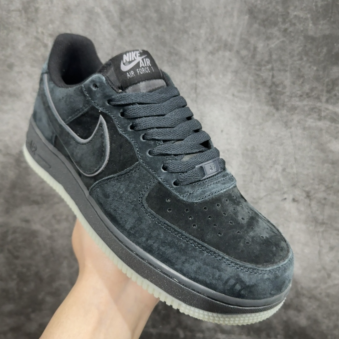 公司级NikeAirForce1Low07路飞黑灰原楦头原纸板打造纯正低帮空军版型专注外贸渠道全掌内置蜂